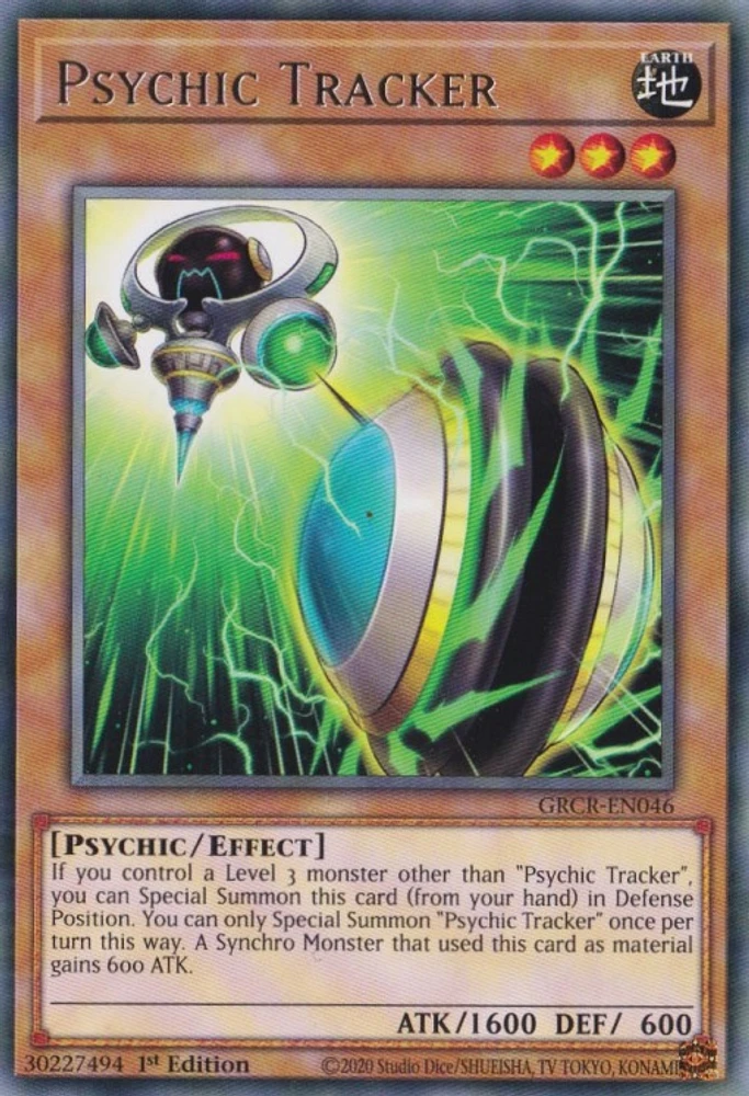 Psychic Tracker - GRCR-EN046 - Rare - 1st Edition