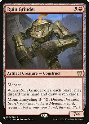 Ruin Grinder - The List