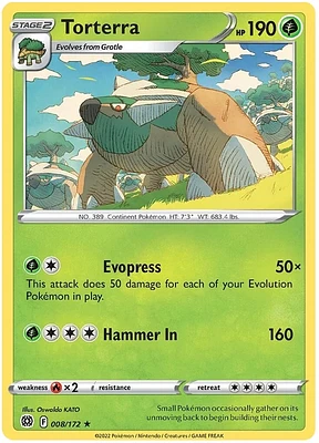 Torterra - 008/172 - Holo Rare