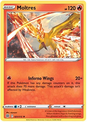 Moltres - 021/172 - Holo Rare