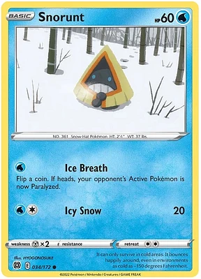 Snorunt - 034/172 - Common