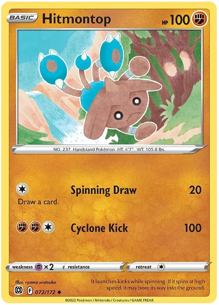 Hitmontop - 072/172 - Uncommon