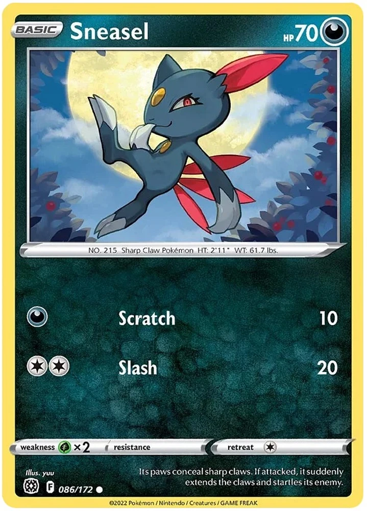 Sneasel - 086/172 - Common