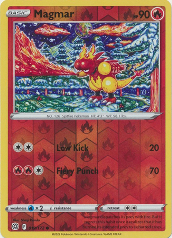 Magmar - 019/172 - Common - Reverse Holo