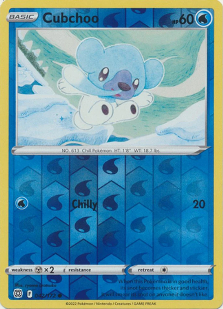 Cubchoo - 042/172 Common Reverse Holo