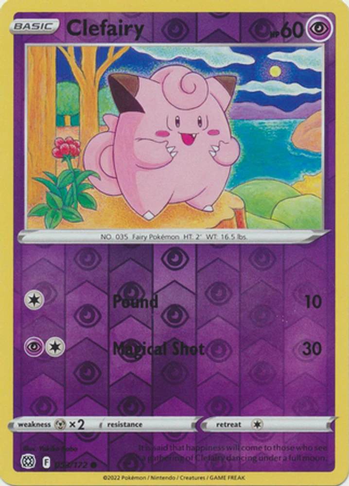 Clefairy - 053/172 Common Reverse Holo