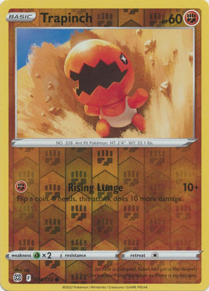 Trapinch - 074/172 Common Reverse Holo