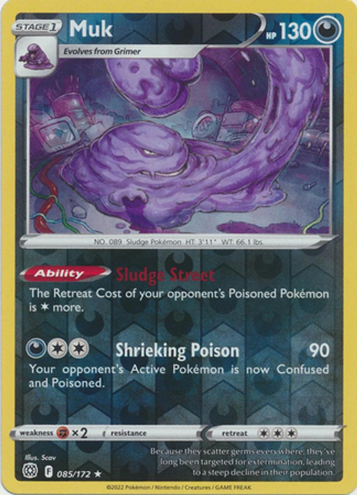 Muk - 085/172 - Rare - Reverse Holo