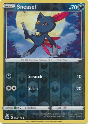 Sneasel - 086/172 Common Reverse Holo