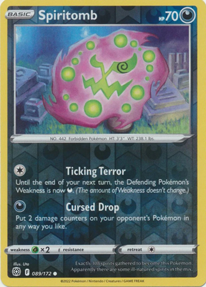 Spiritomb - 089/172 Common Reverse Holo