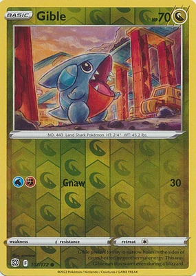 Gible - 107/172 Common Reverse Holo