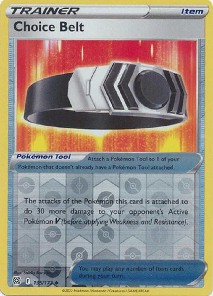 Choice Belt - 135/172 Uncommon Reverse Holo