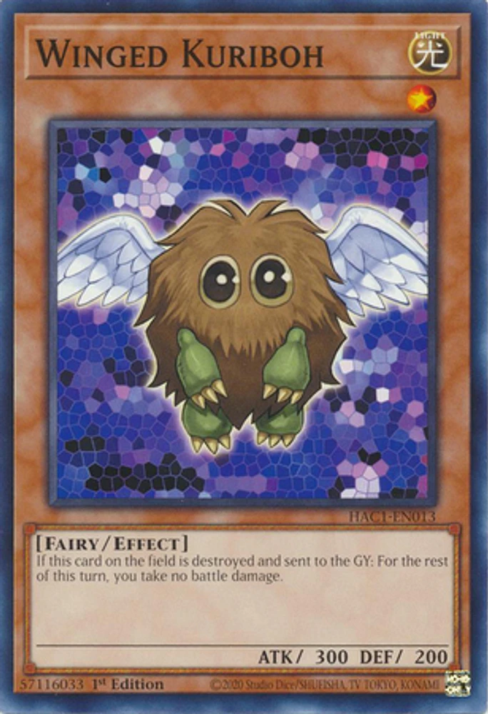 Winged Kuriboh - HAC1-EN013 - Common - 1st Edition