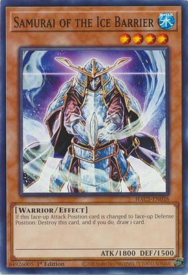 Samurai of the Ice Barrier - HAC1-EN038 - Common - 1st Edition