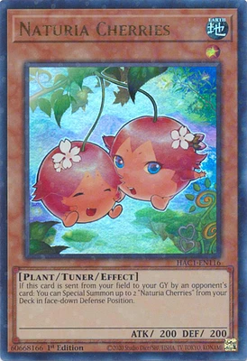 Naturia Cherries - HAC1-EN116 - Ultra Rare - 1st Edition (Duel Terminal)