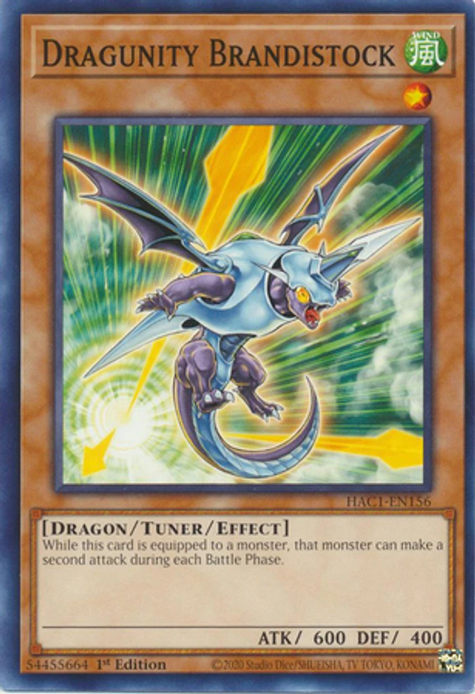 Dragunity Brandistock - HAC1-EN156 - Common - 1st Edition