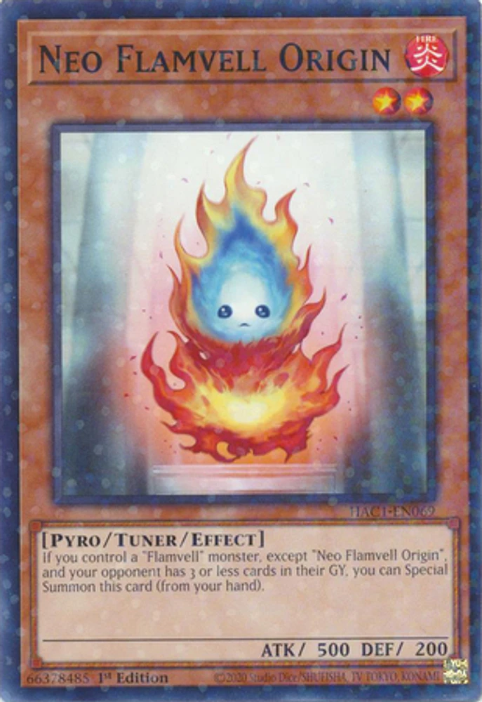 Neo Flamvell Origin - HAC1-EN069 - Common - 1st Edition (Duel Terminal)