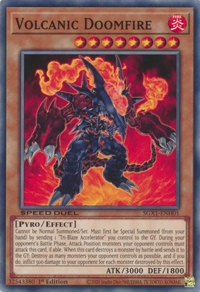 Volcanic Doomfire - SGX1-ENH01 - Common - 1st Edition