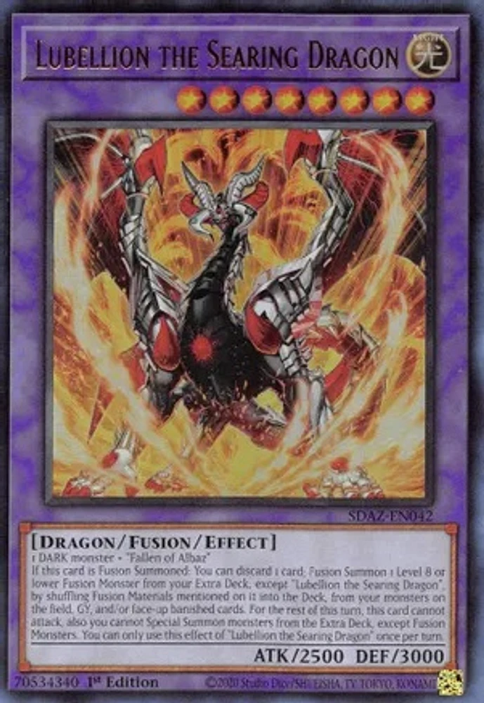 Lubellion the Searing Dragon - SDAZ-EN042 - Ultra Rare - 1st Edition