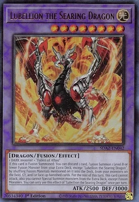 Lubellion the Searing Dragon - SDAZ-EN042 - Ultra Rare - 1st Edition