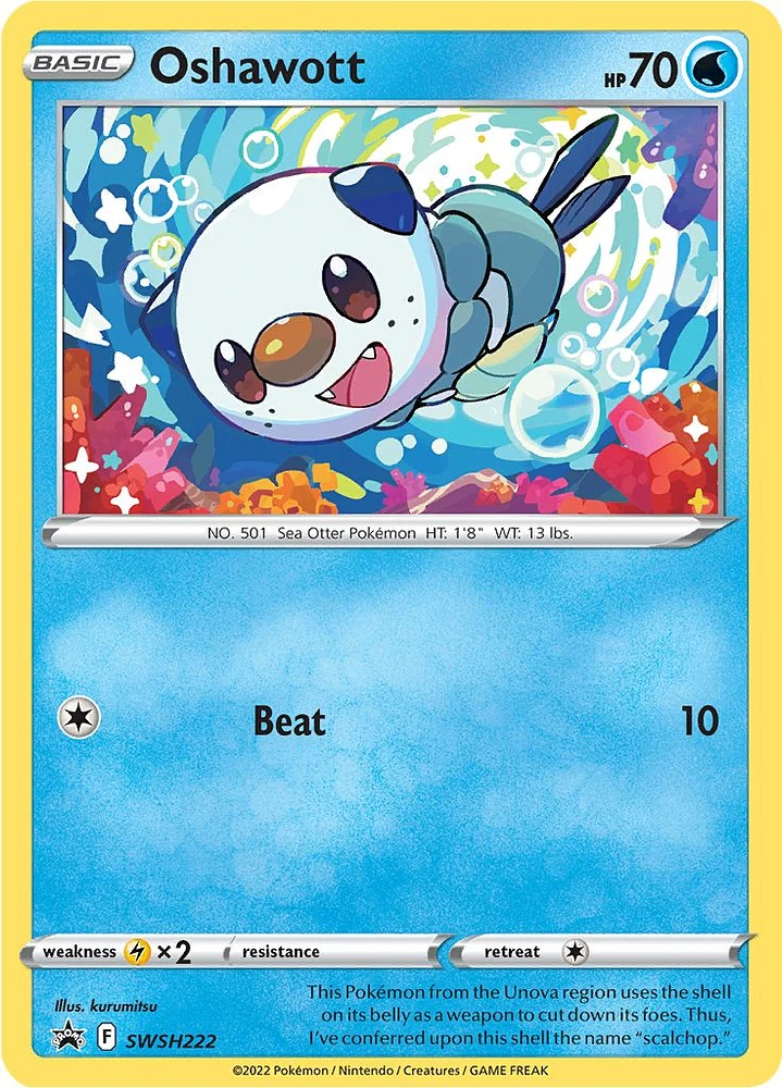 Oshawott - SWSH222 - SWSH Black Star Promos