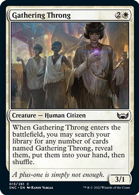 Gathering Throng - Foil