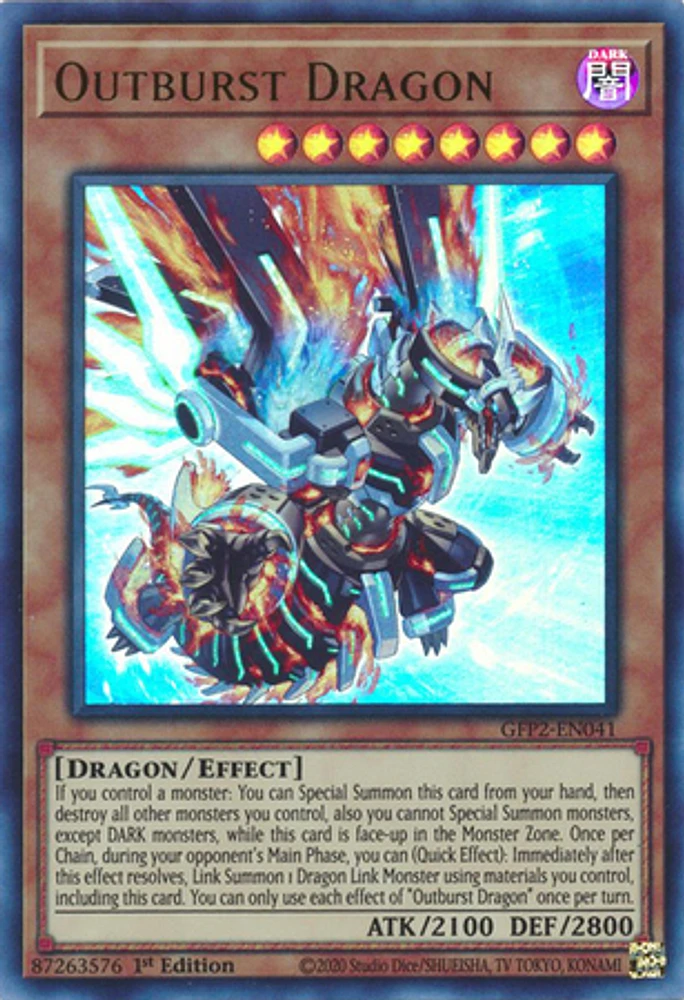 Outburst Dragon - GFP2-EN041 - Ultra Rare - 1st Edition