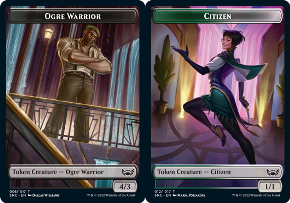 Ogre Warrior Token // Citizen Token - Foil