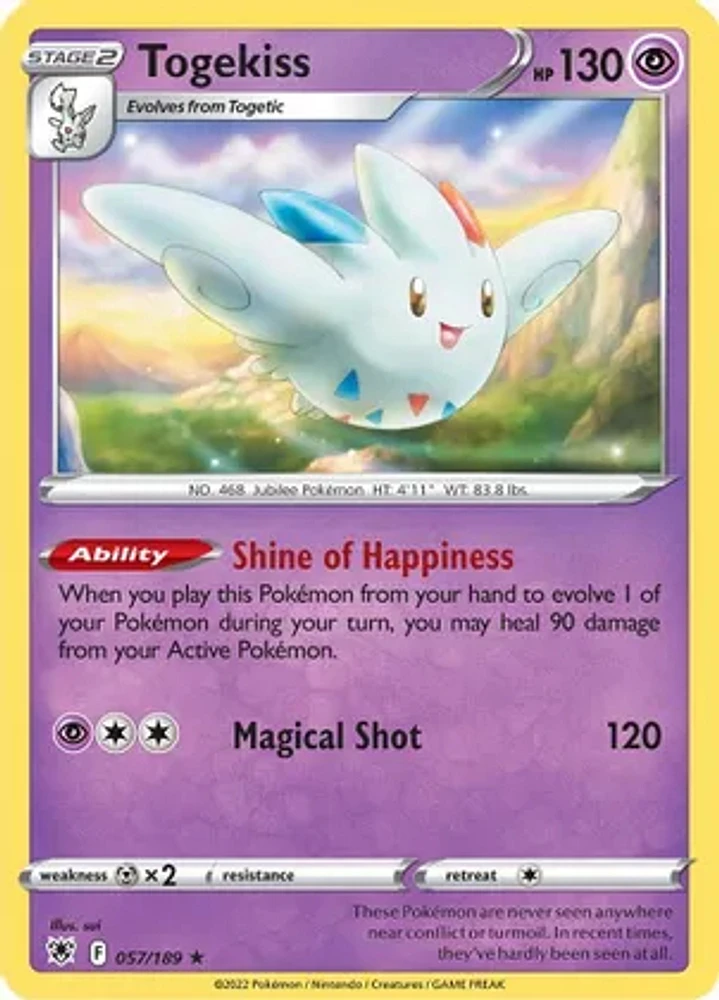 Togekiss - 057/189 Holo Rare