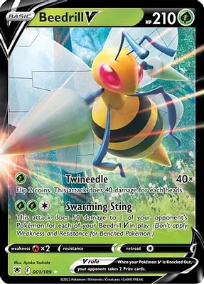 Beedrill V - 001/189 - Ultra Rare