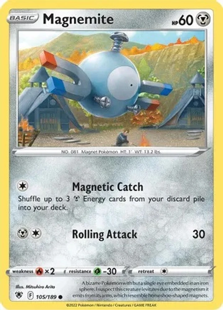 Magnemite - 105/189 Common Reverse Holo