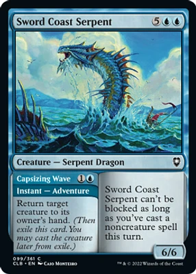 Sword Coast Serpent // Capsizing Wave - Foil