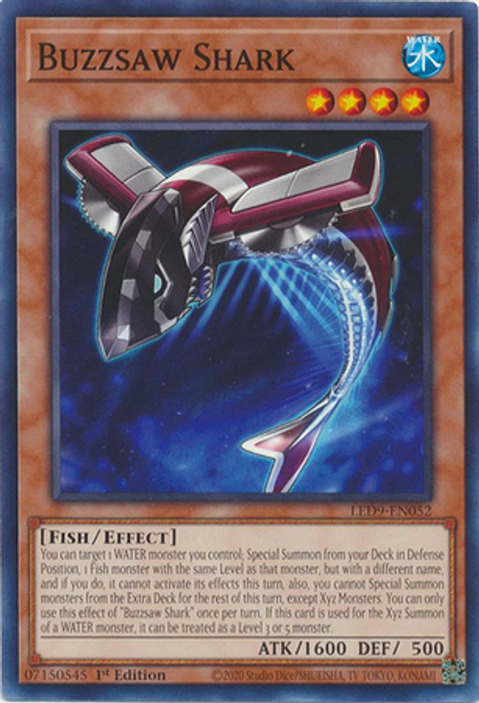 Buzzsaw Shark - LED9-EN052 - Common - 1st Edition