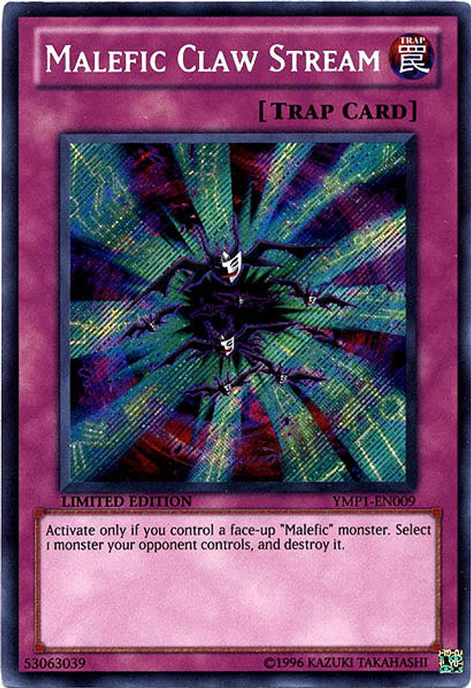 Malefic Claw Stream - YMP1-EN009 - Secret Rare - Limited Edition