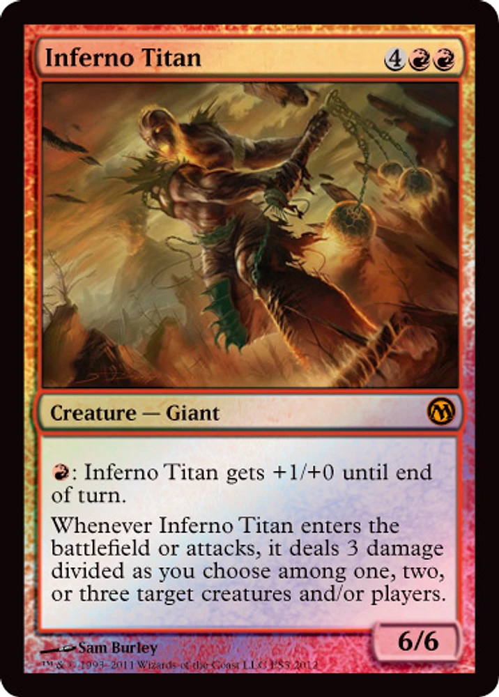 Inferno Titan - Foil - Duels of the Planewalkers 2012 PS3 Promo