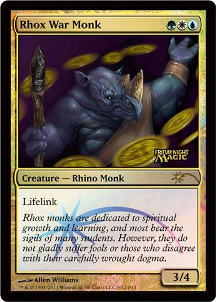 Rhox War Monk - Foil FNM 2011