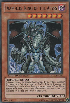 Diabolos, King of the Abyss - GLD4-EN018 - Common - Limited Edition