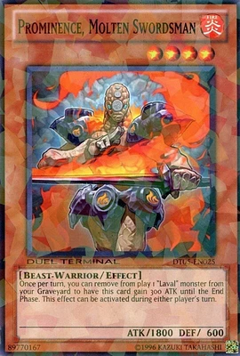 Prominence, Molten Swordsman - DT05-EN025 - Common - Duel Terminal