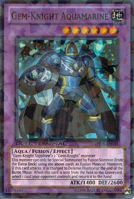 Gem-Knight Aquamarine - DT05-EN035 - Super Rare - Duel Terminal