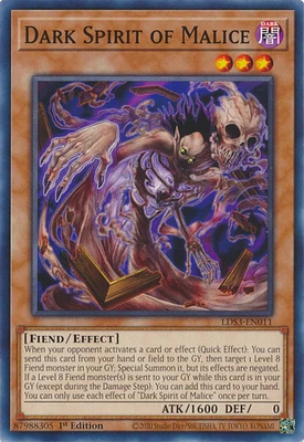 Dark Spirit of Malice - LDS3-EN011 - Common - 1st Edition