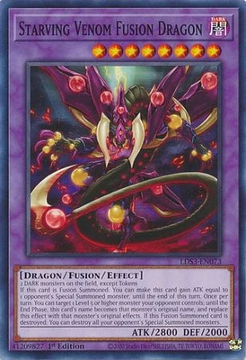 Starving Venom Fusion Dragon - LDS3-EN073 - Common - 1st Edition