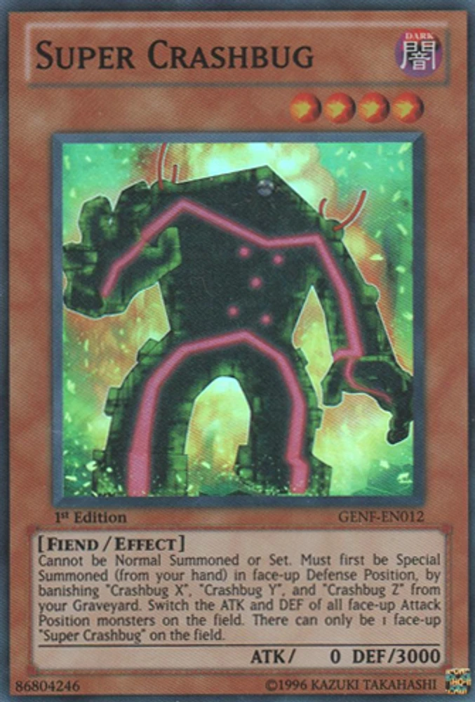 Super Crashbug - GENF-EN012 - Super Rare - 1st Edition