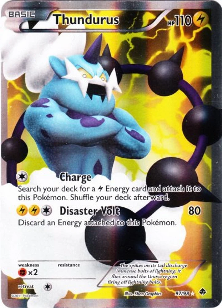 Thundurus - 97/98 - Full Art Ultra Rare