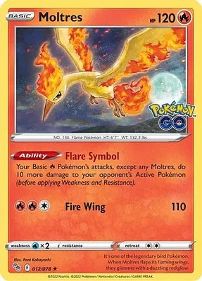 Moltres - 012/078 Holo Rare