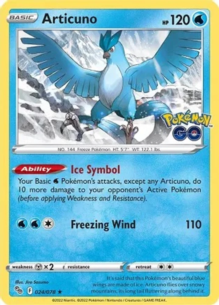 Articuno - 024/078 Holo Rare