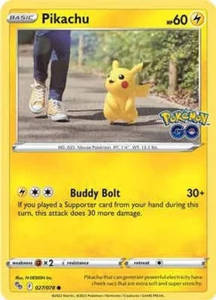 Pikachu - 027/078 Common Reverse Holo