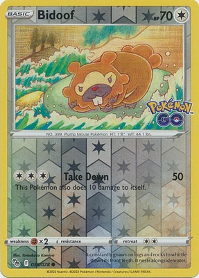 Bidoof - 059/078 Common Reverse Holo