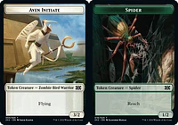 Aven Initiate Token // Spider Token - Foil