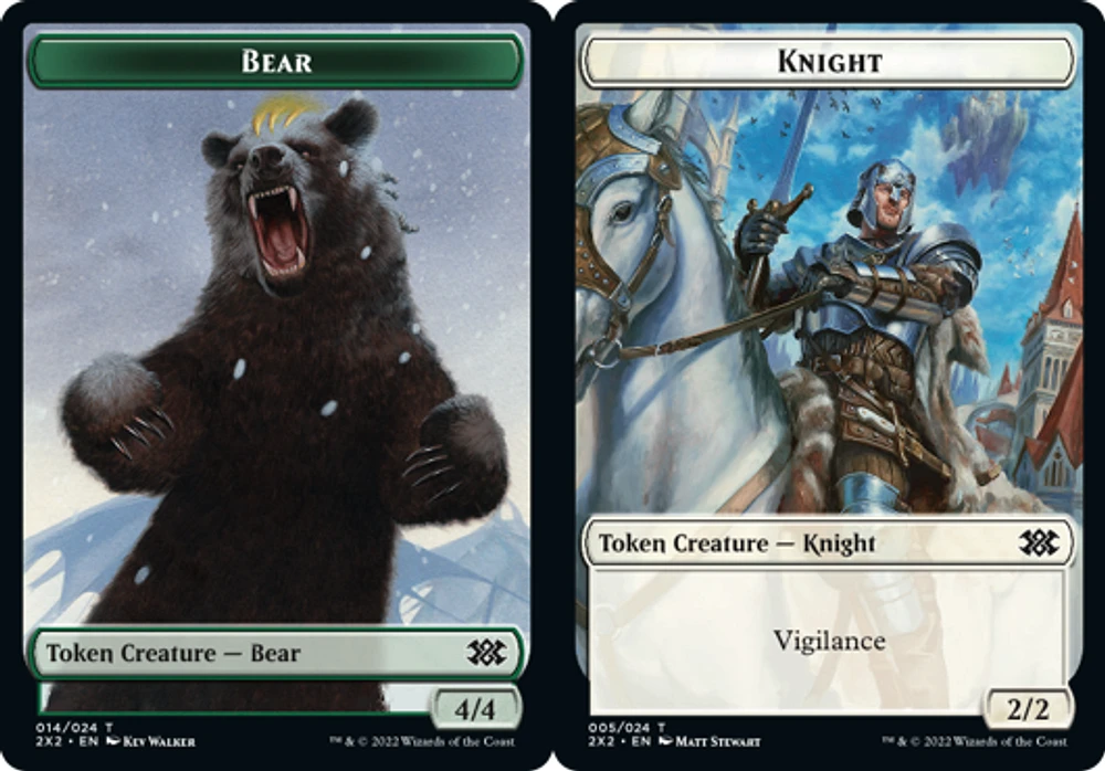 Bear Token // Knight Token - Foil