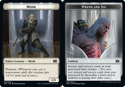 Monk Token // Emblem - Wrenn and Six - Foil